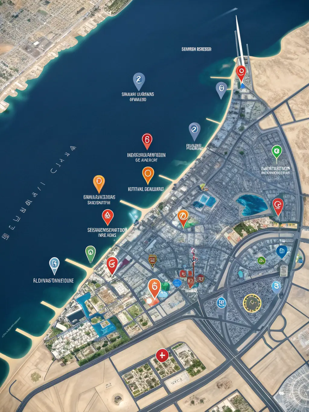 A detailed image showcasing a heat map of real estate investment opportunities in Dubai, highlighting areas with high growth potential based on iGNIS SF's market analysis.